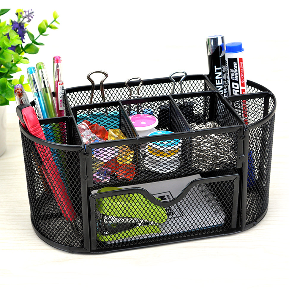 All in 1 Mesh Metal Desk Organizer