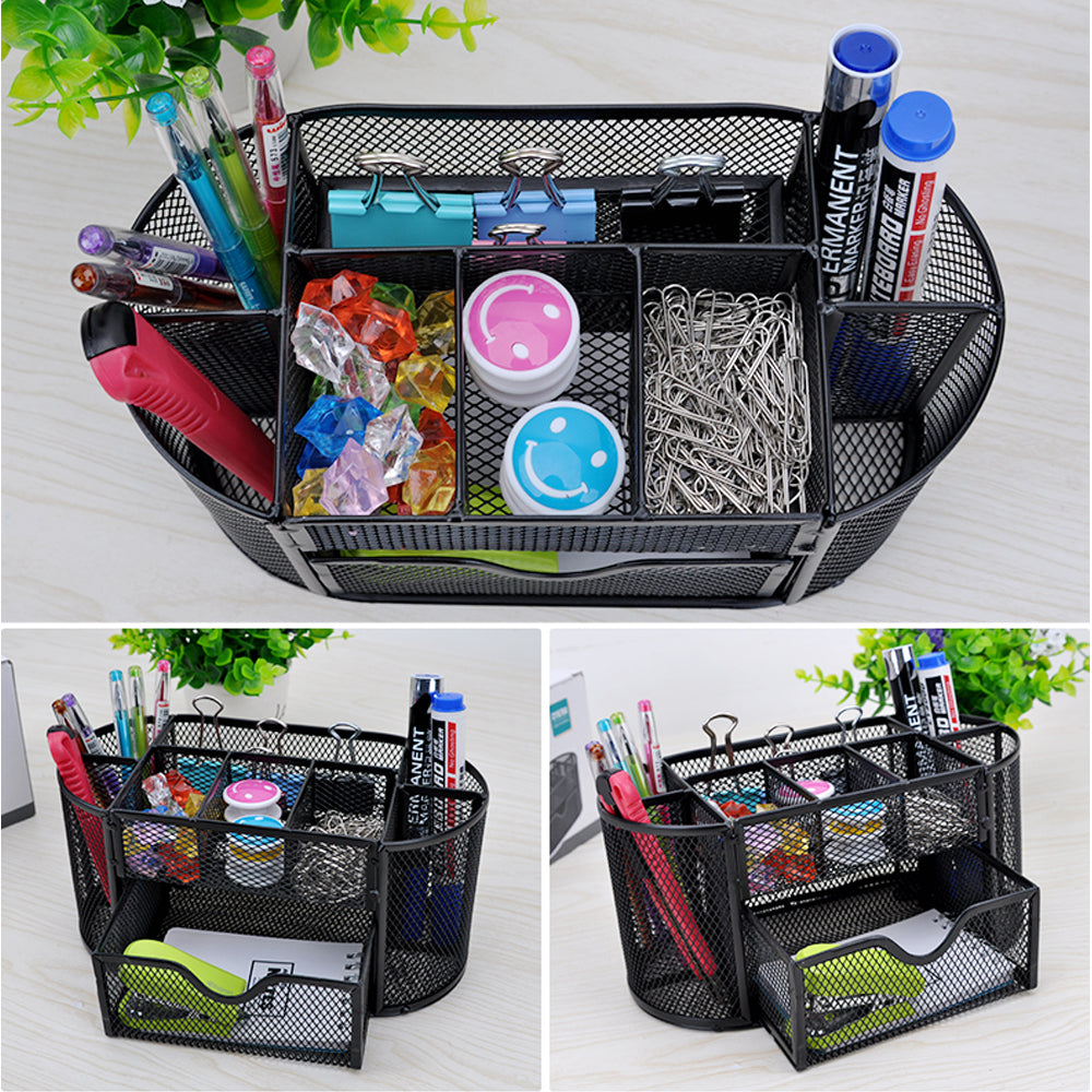 All in 1 Mesh Metal Desk Organizer