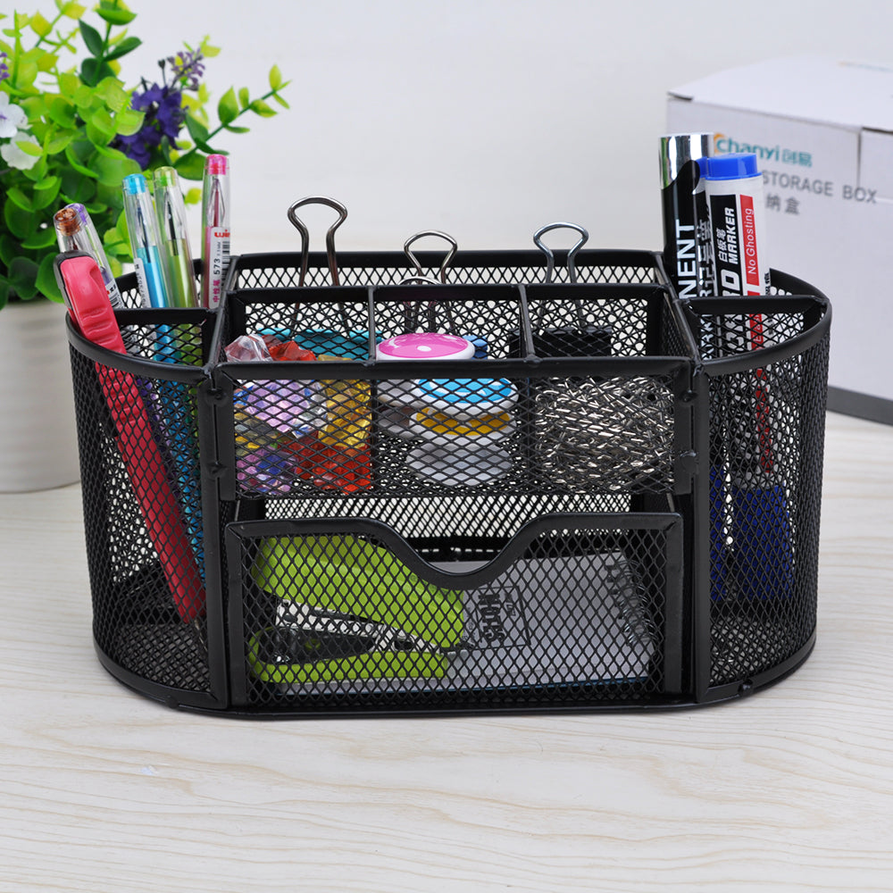 All in 1 Mesh Metal Desk Organizer