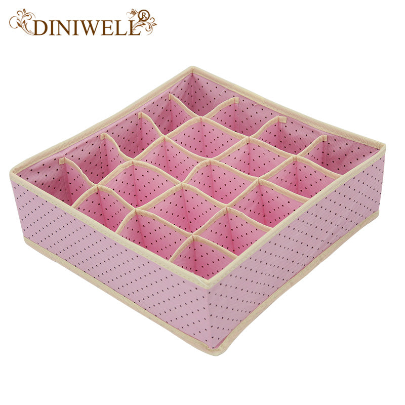 Pink Non-woven Foldable Storage