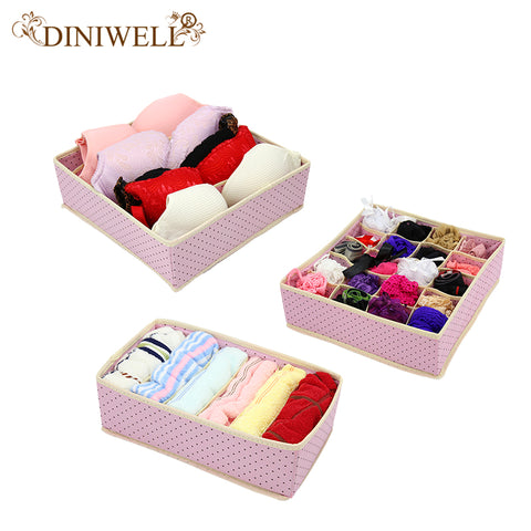 Pink Non-woven Foldable Storage