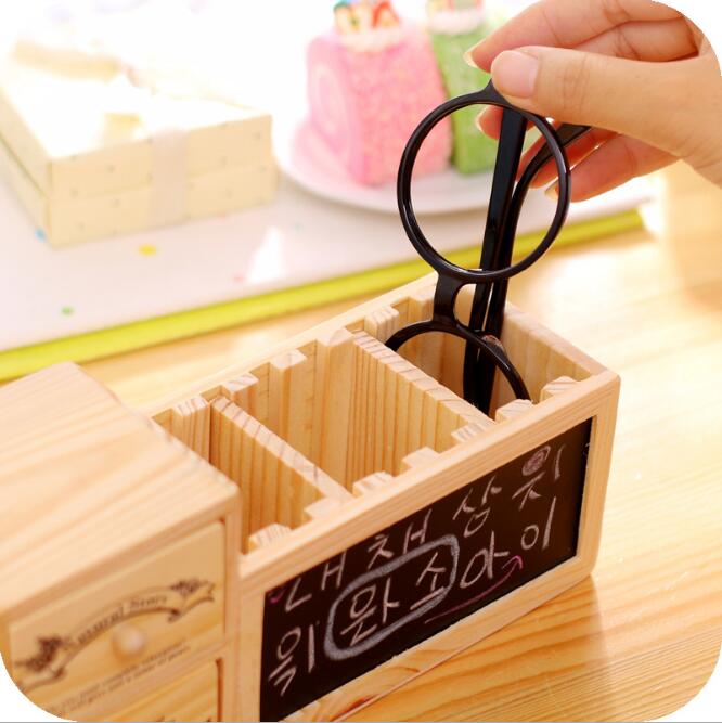 Wooden Tidy Desk Organizer