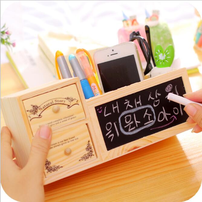 Wooden Tidy Desk Organizer