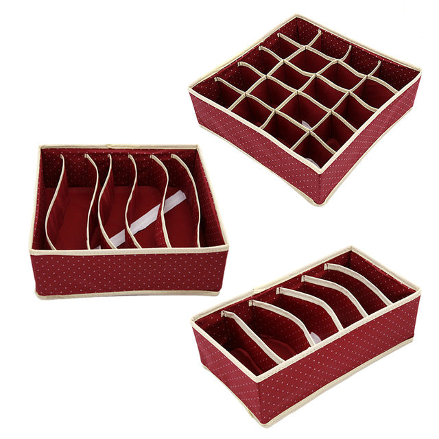 Pink Non-woven Foldable Storage